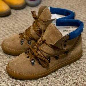 Del Toro Tan Suede Boots Sz 9